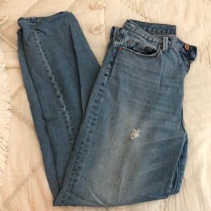 high waisted mom jeans